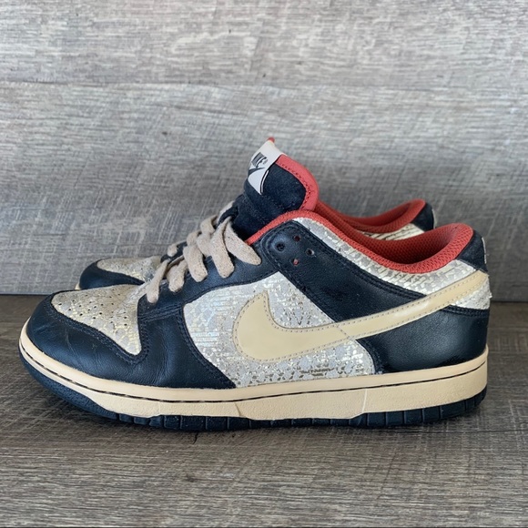 Nike Shoes - Nike Dunk Low Premium Linen Gold Sz 6.5 Women RARE